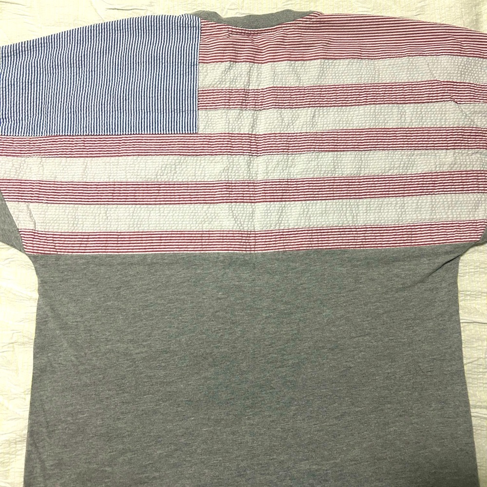 Lauren James Long Sleeve American Flag Tee - Picture 3 of 3